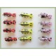 12 Lady Beetles - red, yellow, pink