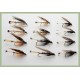 12 Wet Flies - Grouse and Orange, Grouse and Claret