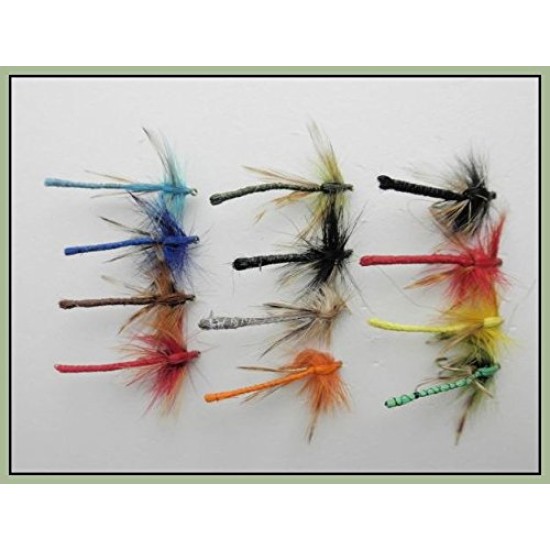 12 Coloured Dragon Fly Damsel