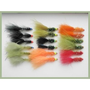 18 Hothead Lures - Flash, Red Bead and Lime Double Bead