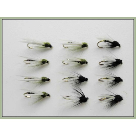 12 Black and Olive Emergers
