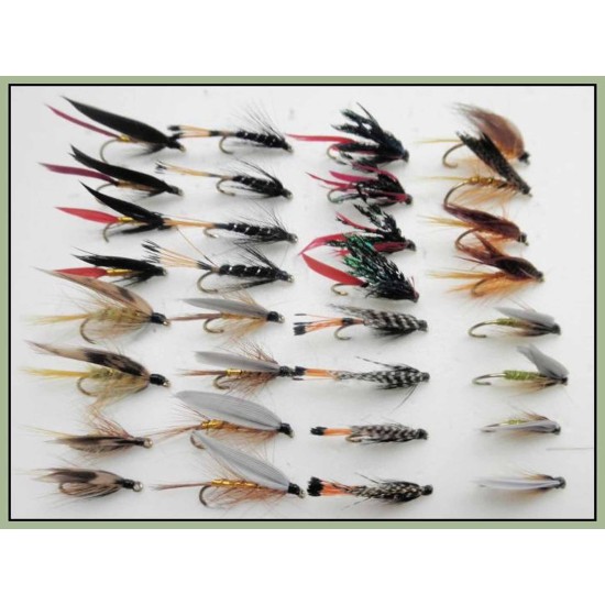 Sea Trout wet flies, mixed pack fly fishing -Troutflies UK