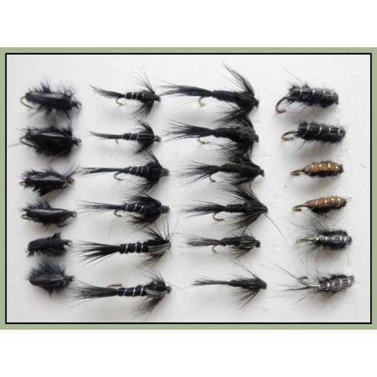 black nymph fishing flies trout fly fishing -Troutflies UK
