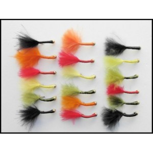 18 Goldhead Copper Wire Marabou - Mixed Colours