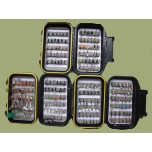 200 Boxed River Flies - BARBLESS 