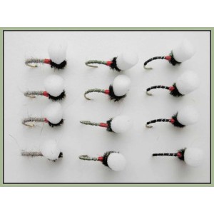 12 Suspender Buzzer - Black, Olive & Hares Ear
