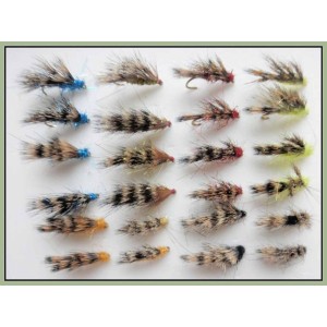24 Sedgehog Flies - 6  Colours