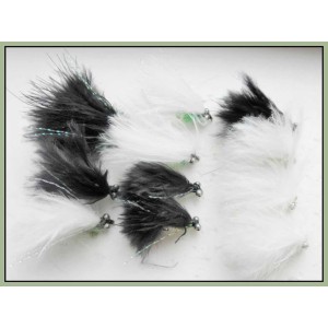 12 Mini Cats Whiskers - Black & White