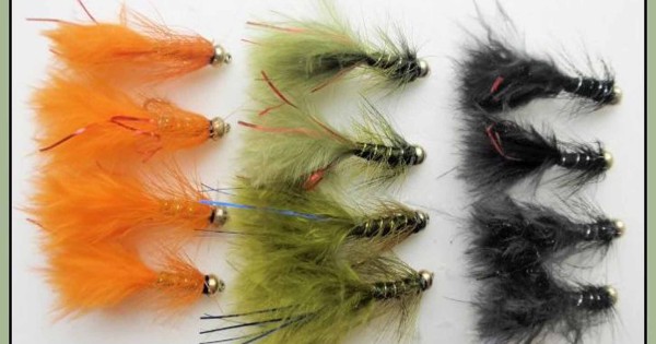 Foam Ass Blob Flies - 6 Pack, Olive, Size 10 - Trout Flies From Troutflies UK