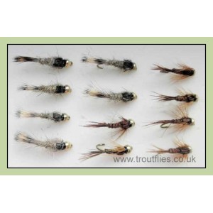 12 Goldhead Nymph - Hares Ear and Pheasant Tail