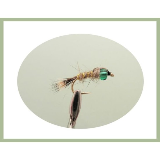 Set 24 Mosche Da Pesca Hothead Trout Flies &ndash; Taglia 10, In Scatola, Inclusa Ally McCoist Fly