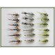 18 Barbless Goldhead Flash Head Hares Ear, Pheas Tail and Olives