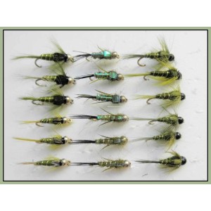 18 Goldhead & Tungsten Olive Nymph