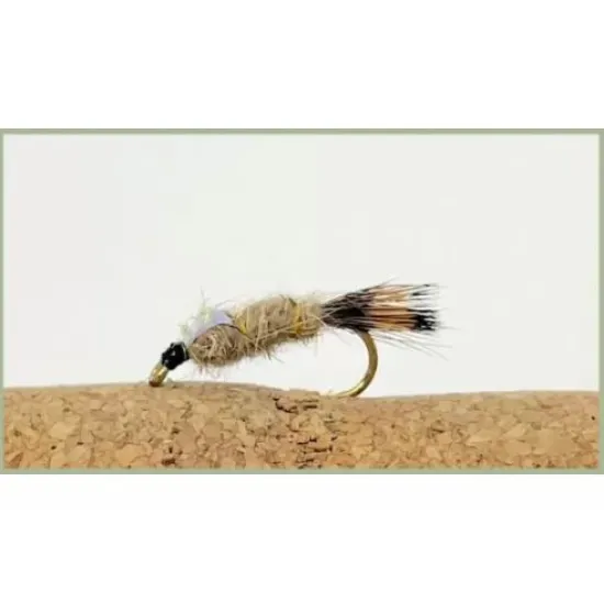 12 Barbless Hares Ear, Flash Head and Standard