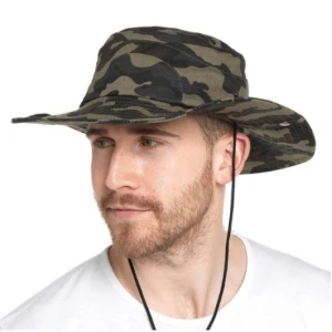 Mens Camo Print Cowboy Hat