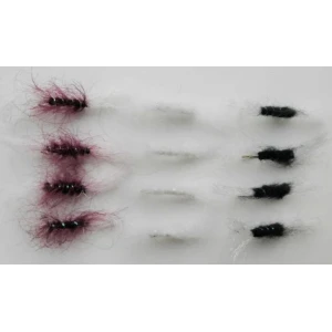 12 BARBLESS Shipman Buzzer -Claret, White & Black