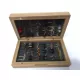 72 Traditional Pattern Dry Flies in a Wooden Traditional Box
