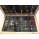 72 Traditional Pattern Dry Flies in a Wooden Traditional Box