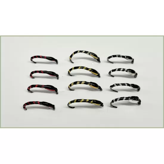 12 BARBLESS Crisp Packet Buzzer - Gold, Red & Silver