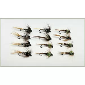 12 BARBLESS Crunchers, Black & Olive