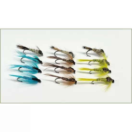 12 BARBLESS Nymph,  - 4 Variations