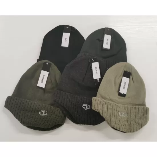 Mens Ribbed Beanie Hat with Ear Covers