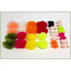 32 Eggstacy Flies, Full Colour range, Goldhead and Hothead