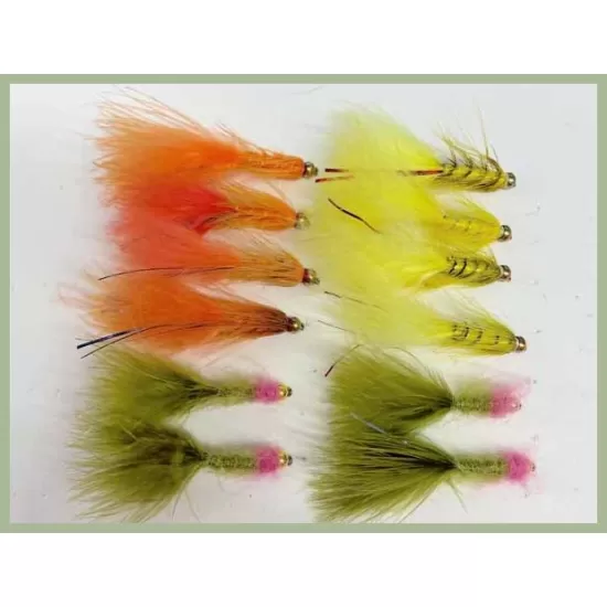 12 Goldhead Damsels - Yellow, Orange, Deadly