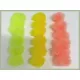 18 Mixed Eggstacy Blobs - Yellow, Chartreuse, Coral