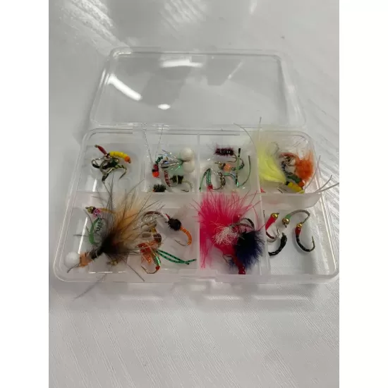40 Mixed Flies - Compartment Pocket Box