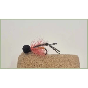 Barbless Orange Booby Hopper - Peacock