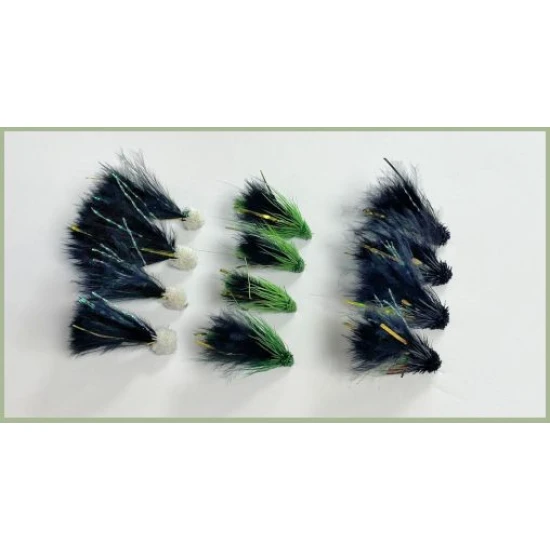 12 Barbless Special Muddler - Terrapin, Hulk and Erlands