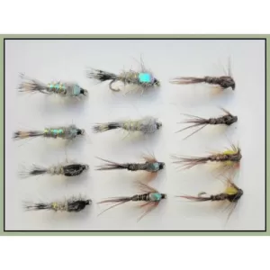 12 Mixed Pheasant Tail and Mixed Hares Ear