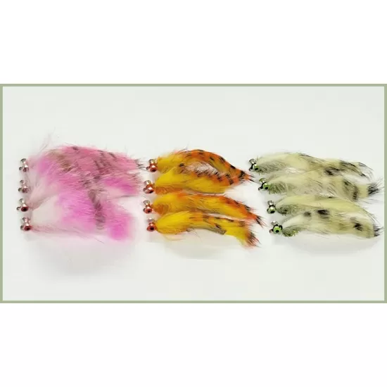 12 Weighted Barred Tiger Zonkers - pink, tiger, olive