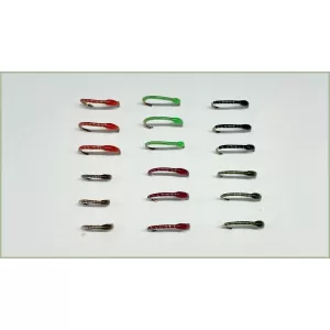 18 Pearl Rib Epoxy Buzzers - Mixed Colours