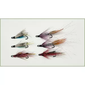 6 Salmon Doubles - Blue Charm, Pink Shrimp and Willie Gun