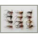 12 Barbless Standard Hopper Flies - All colours
