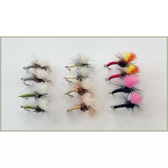 12 Klink and Dink Dry Flies