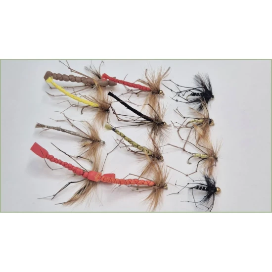 12 Barbless Mixed Pattern Daddys