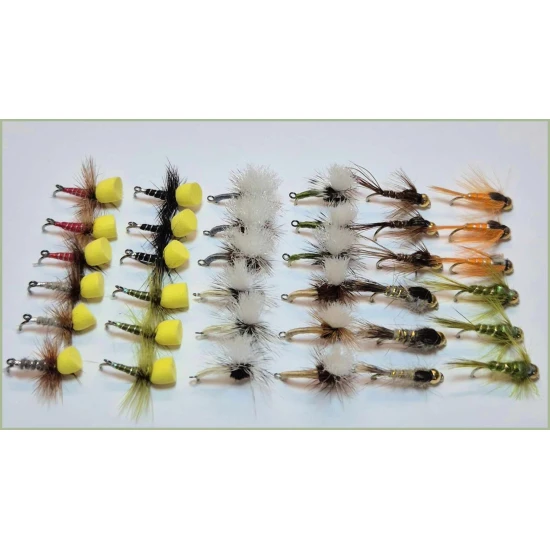 36 Dink and Nymph Flies - 3 Types