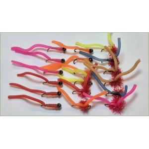 18 Barbless Squirminator and Squirmy Worm