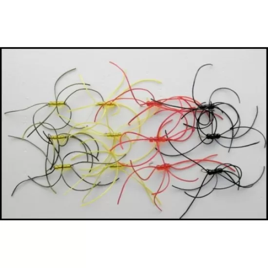 12 Barbless Mixed Spandex Spider