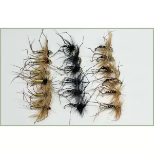 18 Daddy Longlegs - 6 Patterns - Black and Naturals