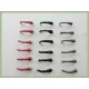 18 Goldhead Zebra Midge - Black, Olive, Red