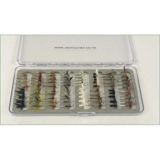 80 Dry flies (Slimline Slot foam box included)