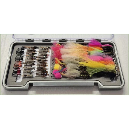 BARBLESS  STEP INTO SPRING - 80 flies STILL WATER Boxed Set