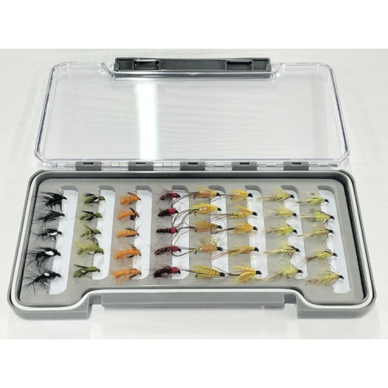 40 Barbless Snatcher and Dabbler Wet Flies Boxed Set