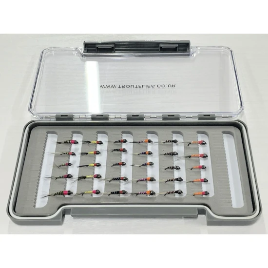 30 Barbless Tungsten Perdigon Nymph Box Set