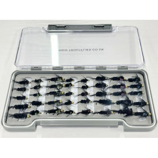 40 Barbless Goldhead Montana Trout  Flies Boxed Set