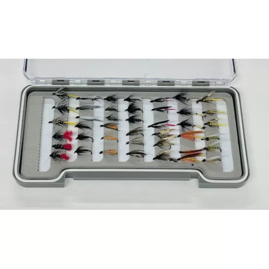 42 Barbless Wet Flies Box Set - named patterns